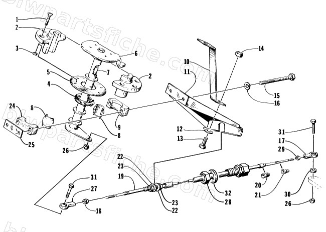 STEERING POST ASSEMBLY diagram