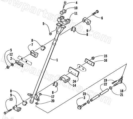 STEERING POST ASSEMBLY diagram