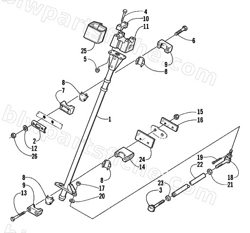 STEERING POST ASSEMBLY diagram
