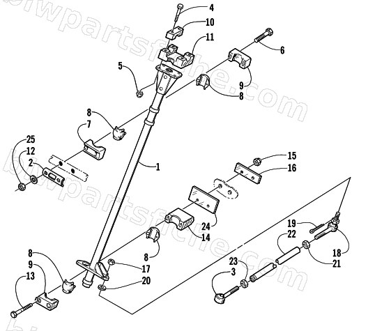 STEERING POST ASSEMBLY diagram