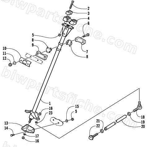 STEERING POST ASSEMBLY diagram