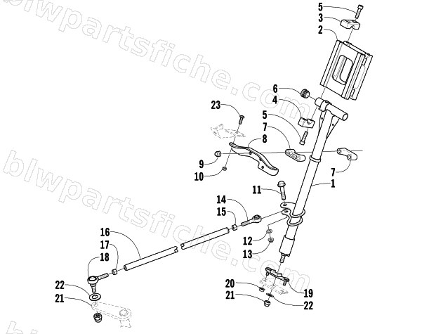 STEERING POST ASSEMBLY diagram