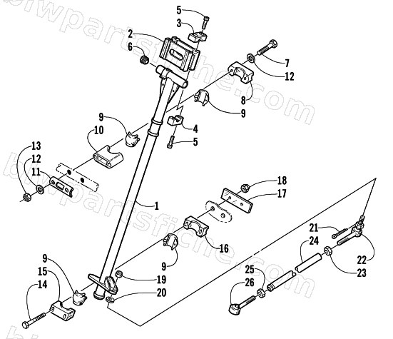 STEERING POST ASSEMBLY diagram