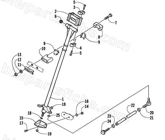 STEERING POST ASSEMBLY diagram