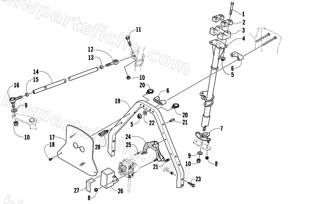 STEERING POST ASSEMBLY diagram