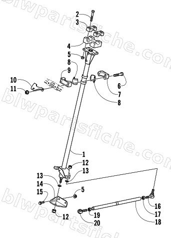 STEERING POST ASSEMBLY diagram