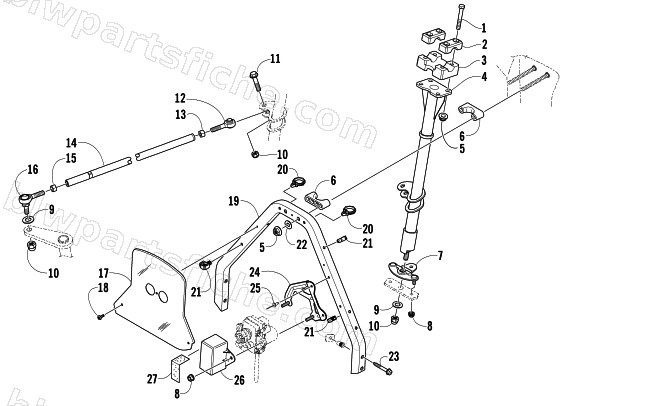 STEERING POST ASSEMBLY diagram
