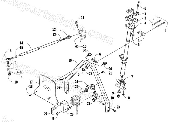 STEERING POST ASSEMBLY diagram