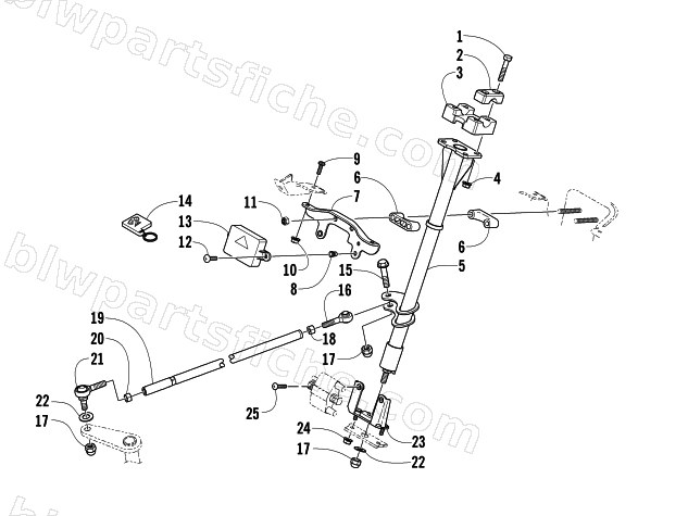 STEERING POST ASSEMBLY diagram