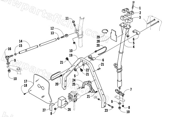 STEERING POST ASSEMBLY diagram