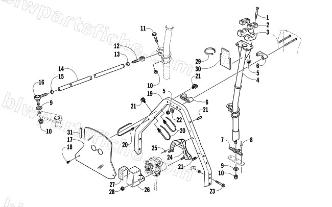 STEERING POST ASSEMBLY diagram