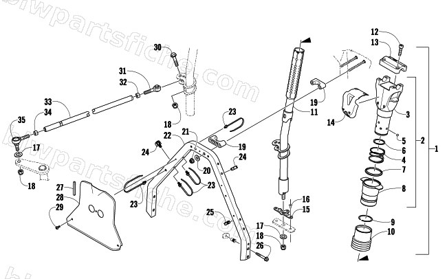 STEERING POST ASSEMBLY diagram