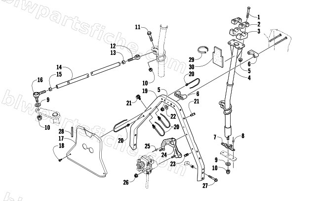 STEERING POST ASSEMBLY diagram