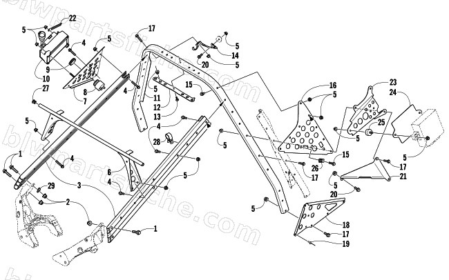 STEERING SUPPORT ASSEMBLY diagram
