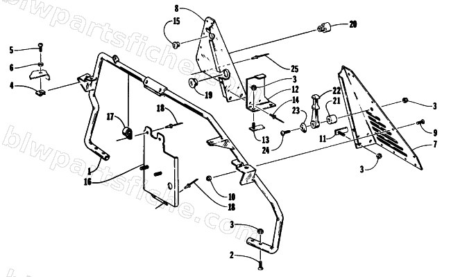 STEERING SUPPORT ASSEMBLY diagram