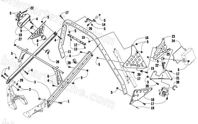STEERING SUPPORT ASSEMBLY diagram