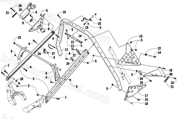 STEERING SUPPORT ASSEMBLY diagram