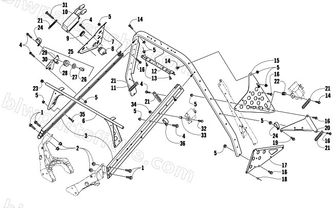 STEERING SUPPORT ASSEMBLY diagram