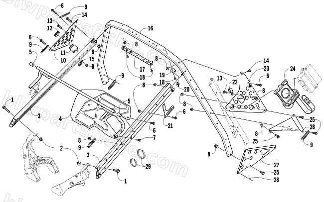 STEERING SUPPORT ASSEMBLY diagram