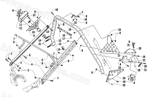 STEERING SUPPORT ASSEMBLY diagram