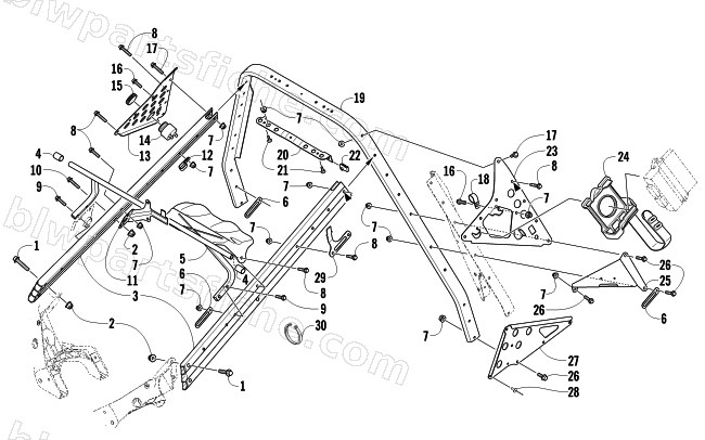 STEERING SUPPORT ASSEMBLY diagram
