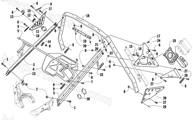 STEERING SUPPORT ASSEMBLY diagram