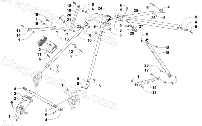STEERING SUPPORT ASSEMBLY diagram