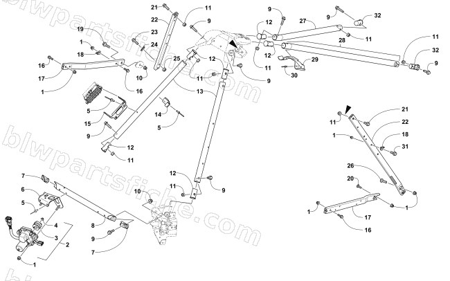 STEERING SUPPORT ASSEMBLY diagram