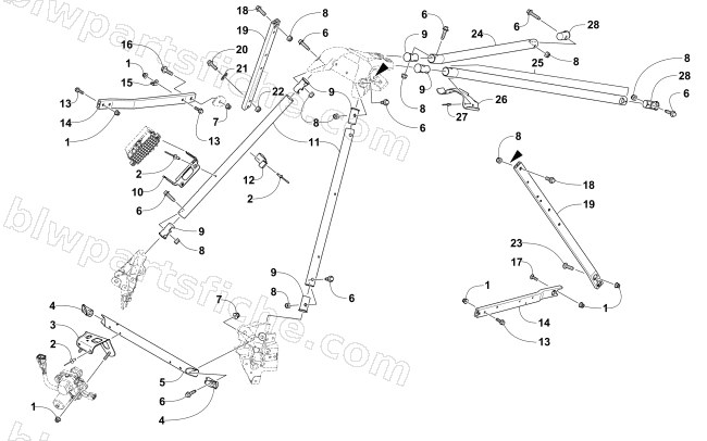 STEERING SUPPORT ASSEMBLY diagram