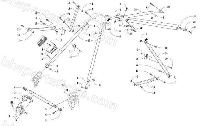 STEERING SUPPORT ASSEMBLY diagram