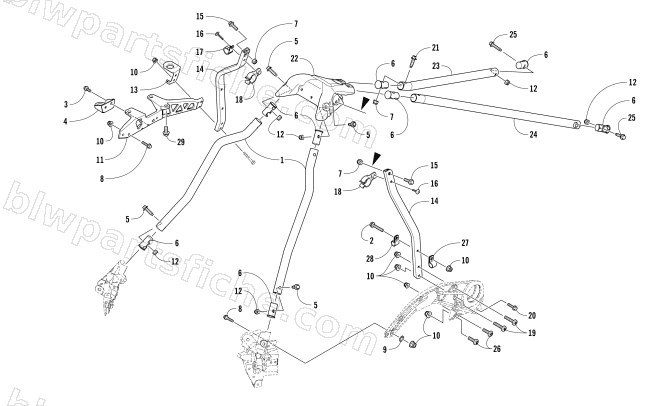 STEERING SUPPORT ASSEMBLY diagram