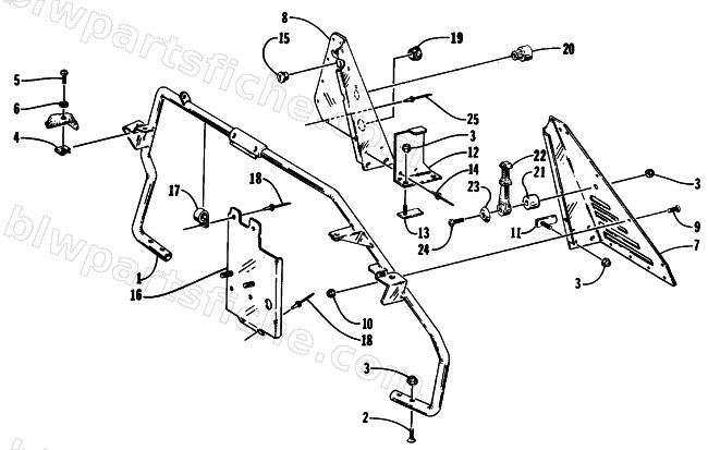 STEERING SUPPORT ASSEMBLY diagram