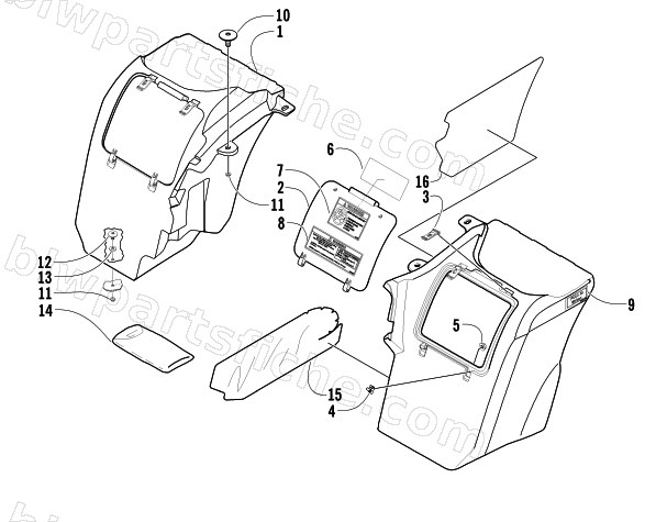STORAGE BOX ASSEMBLY diagram
