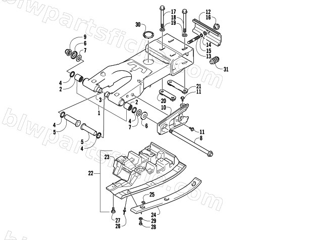 SWING ARM ASSEMBLY diagram