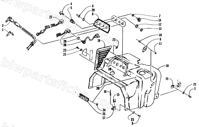 SWITCH AND CONSOLE ASSEMBLY diagram