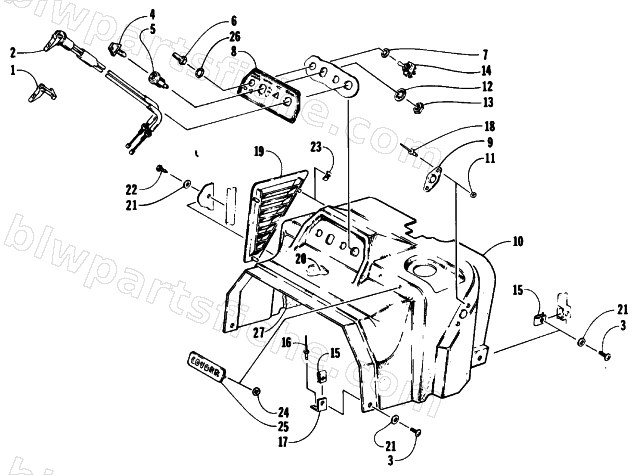 SWITCH AND CONSOLE ASSEMBLY diagram