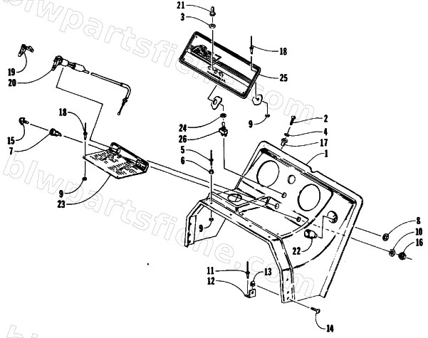 SWITCH, CHOKE, AND CONSOLE ASSEMBLY diagram