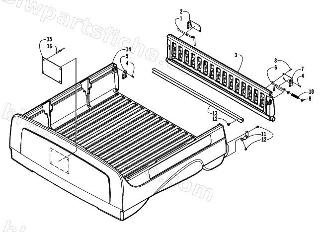 TAILGATE ASSEMBLY diagram