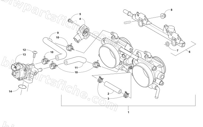 THROTTLE BODY ASSEMBLY diagram