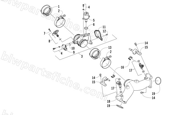 THROTTLE BODY ASSEMBLY diagram