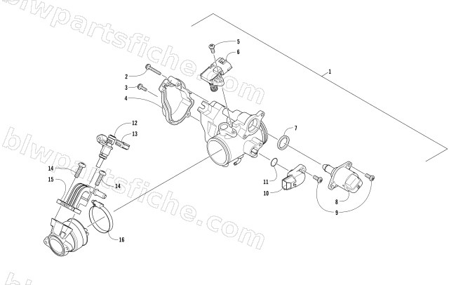 THROTTLE BODY ASSEMBLY diagram