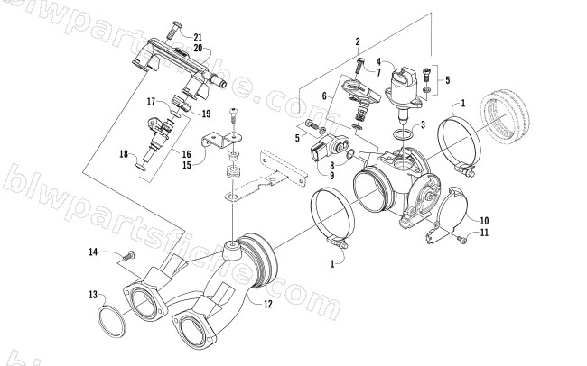 THROTTLE BODY ASSEMBLY diagram