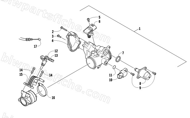 THROTTLE BODY ASSEMBLY diagram