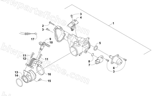 THROTTLE BODY ASSEMBLY diagram