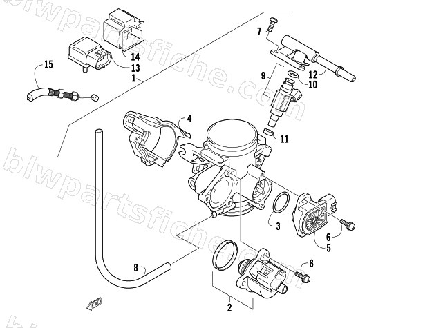 THROTTLE BODY ASSEMBLY diagram