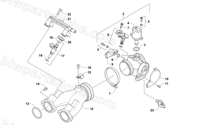 THROTTLE BODY ASSEMBLY diagram
