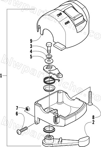 THROTTLE CASE ASSEMBLY diagram