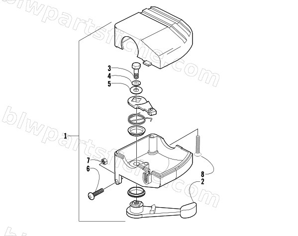 THROTTLE CASE ASSEMBLY diagram