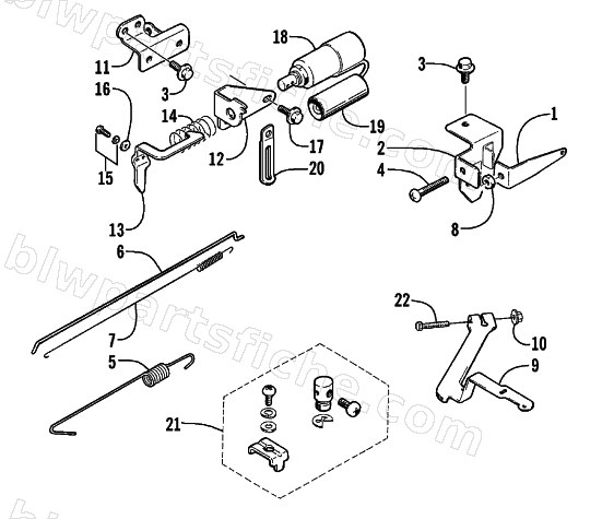 THROTTLE CONTROL ASSEMBLY diagram