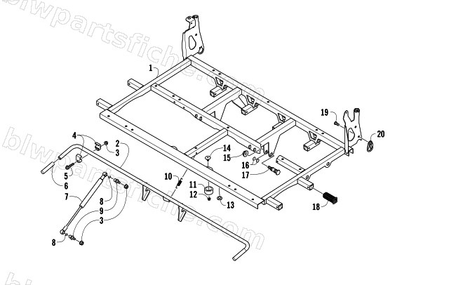 TILT FRAME ASSEMBLY diagram